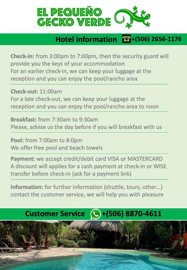 Hotel El Pequeno Gecko Verde Sámara 외부 사진